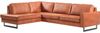 Places of Style Ecksofa Pinto, 290 cm, Ottomane links / rechts, Cord, Feincord, Luxus-Microfaser Leder und Chenille Bild 3