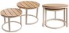 i@home Gartenlounge-Set, (5-tlg), Inkl. 2 Holz-Couchtische & Sessel / Mit Polstern / Grau/Beige Bild 4