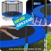 KESSER® - Trampolin | TÜV Rheinland GS Zertifiziert | Komplettset mit Sicherheitsnetz, Leiter, Randabdeckung, Seitentasche & Zubehör | Kindertrampolin Gartentrampolin Belastbarkeit 150 kg Blau, 427 cm Bild 3
