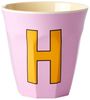 Rice Pink Print Melamin Becher Buchstabe H Bild 4