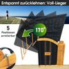 BRAST Strandkorb Usedom 3-Sitzer XXL für 2-3 Personen 165cm breit inkl. wetterfeste Abdeckhaube verstellbare Rückenlehne Fußkissen Rot/Grün/Beige - kariert Bild 4