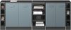 Küchenschrank für Dachschrägen R-Line Blau-Grau 210 cm 5er Set Schrankkorpuss 60 cm Tiefe Vicco Bild 5