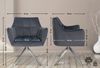 Esszimmerstuhl SWING Samt edelstahl - 81x67x58cm, dunkelgrau, Samt Metall Gestell Stühle Esszimmerstühle Stuhl Esszimmer Esstisch Stühle Küchenstuhl Bild 2