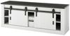 Lowboard Shilo / Sherwood, Holzwerkstoff, Metall, Weiß, 162 x 61 x 43 cm Bild 3