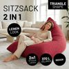 Lumaland 'Interior Line' Sitzsack, Dreieckig, Rot, 150 x 100 x 100 cm, 370 l Bild 5