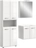 Badezimmer-Set >Ice< in Weiß / Weiß Hochglanz - 135x185x46cm (BxHxT) Bild 2