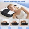 Orthopädisches Nackenkissen Memory Foam Schwarz Ergonomisch Bild 5