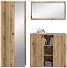 Garderobe Set 3-tlg. Loreno in Eiche 191 cm Bild 2