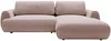 Vente-unique - MONELIA Sofa Stoff ViolettPuderrosa - B 167 cm x H 81 cm x L 270 cm Bild 2