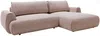 Vente-unique - MONELIA Sofa Stoff ViolettPuderrosa - B 167 cm x H 81 cm x L 270 cm Bild 3