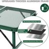 Campingtisch Klappbar 60×40cm Gartentisch Grilltisch Metallgitterplatte Grün Bild 4