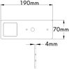 kalb LED Unterbauleuchte schwarz 5W- sehr flache Küchenleuchte mit Touch-Dimmfunktion, 4er Set neutralweiß, neutralweiss Bild 3