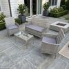 SVITA Sitzgruppe BROOKLYN, (Set, 4-tlg, Gartenlounge), Gartenmöbel Set, Sitzgruppe, Polyrattan Bild 3