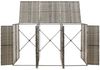 vidaXL Mülltonnenbox für 3 Tonnen Grau 207x80x117 cm Poly Rattan 319866 Bild 3
