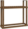 vidaXL Kaminholzregal Honigbraun 110x35x108,5 cm Massivholz Kiefer 823860 Bild 2