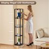 Clanmacy Stehlampe Stehlampe Wohnzimmer mit 4 Regalen, Stehlampe mit Fassung Bild 2