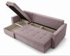 AX LIVING Ecksofa ELIF Rosa mit Schlaffunktion L-Form, Sofa mit Bettkasten - Moderne Ecksofa, Wohnzimmer Ecksofa - Eckcouch Rosa - Links Bild 3