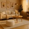 Relaxdays Pouf mit Cordbezug Bild 2