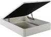 Vente-unique - AMBRACIE Mattress and bed base set StoffHolz, Platte Weiß - B 120 cm x H 20 cm30 cm x L 200 cm Bild 3