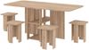 Rodnik Essgruppe Klapptisch Hocker Set 5-in-1, (5-tlg), Tisch-Transformer, kompakt & funktional, Hocker im Tisch verstaubar Bild 2
