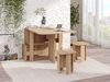 Rodnik Essgruppe Klapptisch Hocker Set 5-in-1, (5-tlg), Tisch-Transformer, kompakt & funktional, Hocker im Tisch verstaubar Bild 3