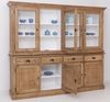 Großer Landhausstil Buffetschrank braun-weiß Bild 3