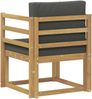 vidaXL 2 Stück Outdoor-Sofagarnitur Polyester Weiß und Anthrazit 3438961 Bild 5