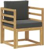 vidaXL 2 Stück Outdoor-Sofagarnitur Polyester Weiß und Anthrazit 3438961 Bild 2
