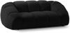 Micadoni Sofa Diana 2-Sitzer 3D-Stoff Schwarz Bild 2