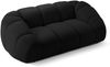 Micadoni Sofa Diana 2-Sitzer 3D-Stoff Schwarz Bild 3