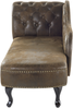 Beliani 'Nimes' Chaiselongue, Braun, Kunstleder, 79 x 65 x 169 cm, Links Bild 5