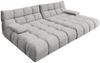 KAWOLA Big Sofa VIVIEN Velvet silber 85 x 178 x 296 cm Bild 3