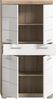 INOSIGN Midischrank Siena, Breite 74cm, 4 Türen, 1 Schubkasten, 4 Fächer, MDF-Front in verschiedenen Farben erhältlich, Badmöbel, Badschrank, Schrank, Bad Bild 4