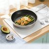 GarveeMore Bratpfanne 6-Stück Stahl Antikleber Bratpanne Set20/26/30cm mit Deckeln Bild 3