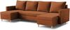 AX LIVING Sofa U Form mit Schlaffunktion Wesly U 290 cm Bernstein – Stil & Komfort Bild 2