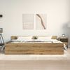 vidaXL Bettrahmen Artisan-Eiche 203 x 203 x 50 cm Holzwerkstoff 3329304 Bild 2