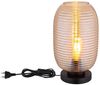 LED Tischleuchte, JEFREY, Metall, Glas, Schwarz, matt, E27, H 34,5 cm Bild 5