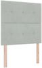 vidaXL Boxspringbett mit Kopfteil Hellgrau 200 x 80 cm Samt 3340898 Bild 4