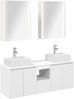 vidaXL Badezimmerschrank-Set 5 pcs Weiß Holzwerkstoff 3406407 Bild 2