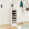vidaXL Schuhschrank Weiß 31,5x35x90 cm Holzwerkstoff 808999 Bild 3