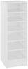 vidaXL Schuhschrank Weiß 31,5x35x90 cm Holzwerkstoff 808999 Bild 2