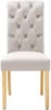 Merax Esszimmerstuhl (6 St), 6er Set Polsterstuhl Wohnzimmerstuhl Samt mit Eichenbeine, Beige Bild 5