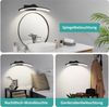 EMKE LED Spiegelleuchte Spiegellampen für das bad spiegelleuchte badezimmer 40cm 180° drehbar spiegelleuchte led BadSpiegelschrank Beleuchtung 4000K Schwarz Bild 2