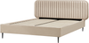 Bett mit Lattenrost BRIN 160 x 200 cm Samtstoff Taupe Bild 4