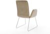 Esszimmerstuhl Vinja-Flex Mikrofaser Beige Vintage Kufengestell Edelstahl Bild 5