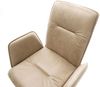 Esszimmerstuhl Vinja-Flex Mikrofaser Beige Vintage Kufengestell Edelstahl Bild 4