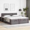 vidaXL Ottoman-Bett mit Matratzen Grau 180x200 cm Kunstleder 3311959 Bild 3