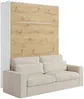 Vente-unique - RAPILI Bett Holz, Platte BeigeWeiß - B 133 cm239,2 cm x H 225,2 cm x L 200 cm Bild 3