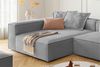 KAWOLA Sofa CARMO Ecksofa Stoff grau Recamiere links 68 x 191 x 306 cm Bild 4