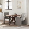 vidaXL Esszimmerstühle mit Rollen 2 pcs Taupe 57 x 66 x 94 cm Stoff 42017813 Bild 3
